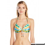 Ocean Whispers Molded Push Up Bandeau Halter Top Multicolor B01D2836XO